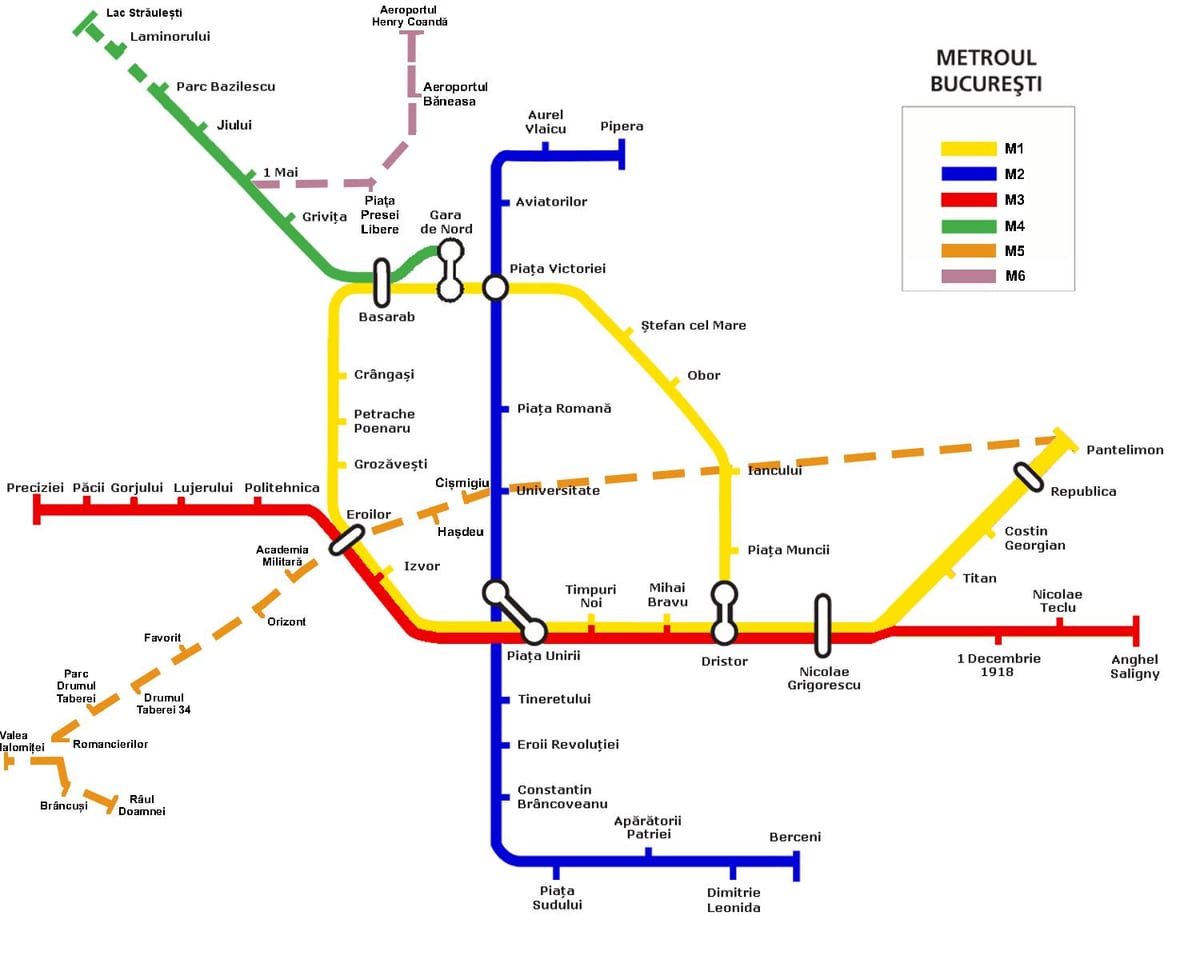 மெட்ரோ மேப், ருமேனியா புக்கரெஸ்ட்
