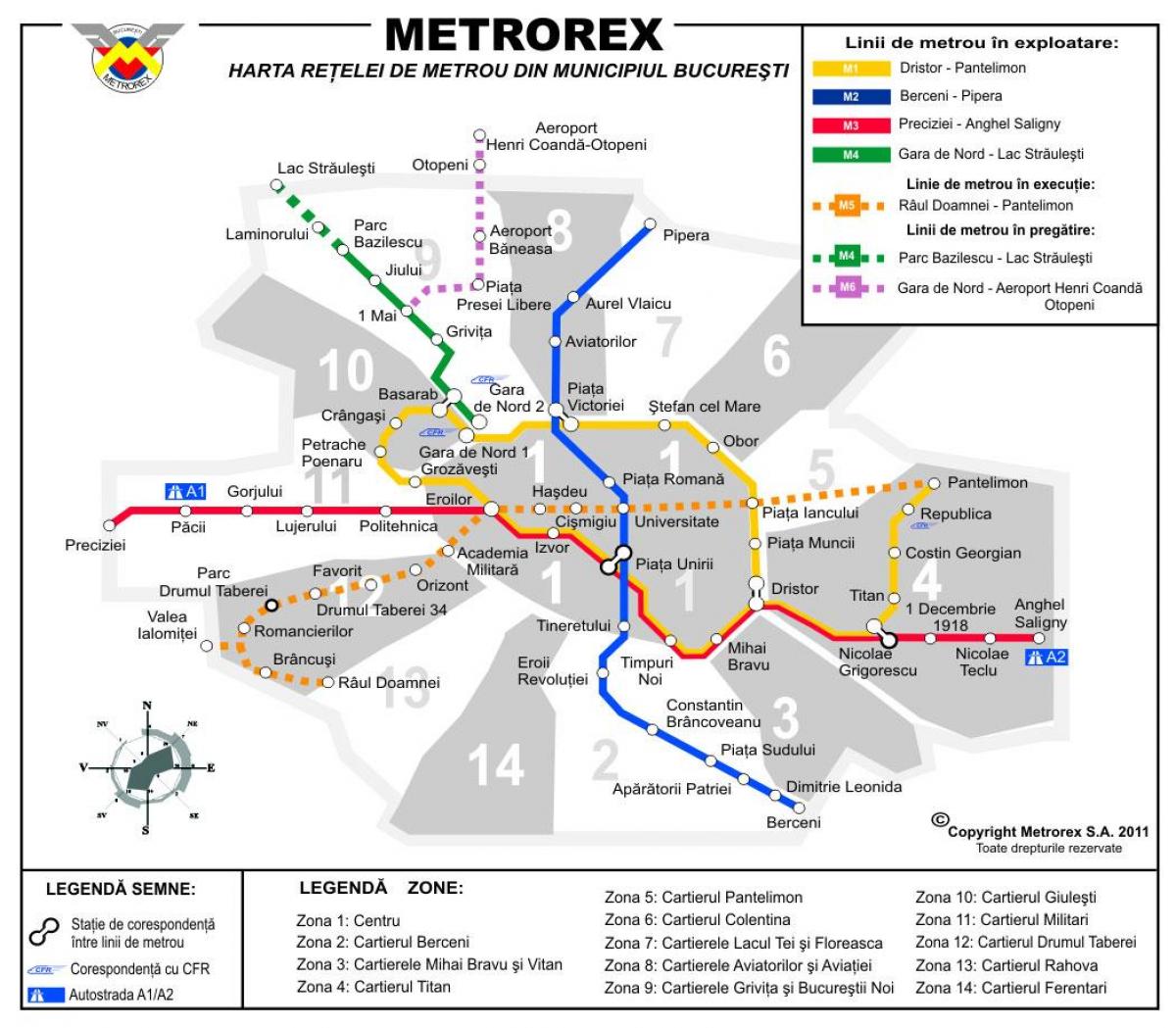 வரைபடம் metrorex 
