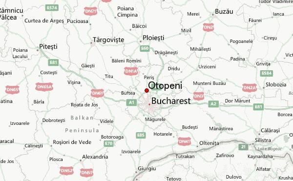 otopeni விமான நிலைய வரைபடம்