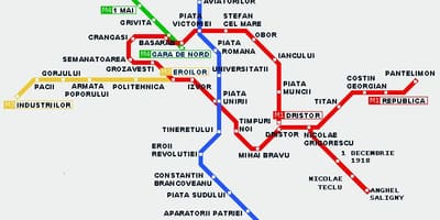டிராம் வரைபடம் புக்கரெஸ்ட்
