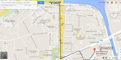வரைபடம் விடுதி புக்கரெஸ்ட்