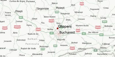 Otopeni விமான நிலைய வரைபடம்